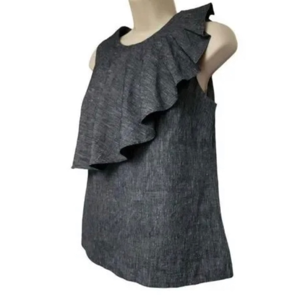 Banana Republic grey chambray top - Picture 8 of 9